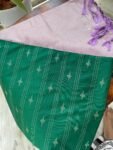 Traditional border silk saree with stitched blouse|traditional saree with readymade blouse/silk sarees USA/pink semi silk saree/green saree