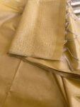 Traditional border silk saree with stitched blouse|traditional saree with readymade blouse/silk sarees USA/semi silk saree/golden silk saree