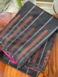 Traditional border silk saree with stitched blouse|traditional saree with readymade blouse/silk sarees USA/semi silk saree/black silk saree
