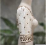 pure silk hand embroidery blouse/cream saree maggam blouse/raw silk zardosi blouse/hand embroidered blouse/cream ready made blouse zardosi