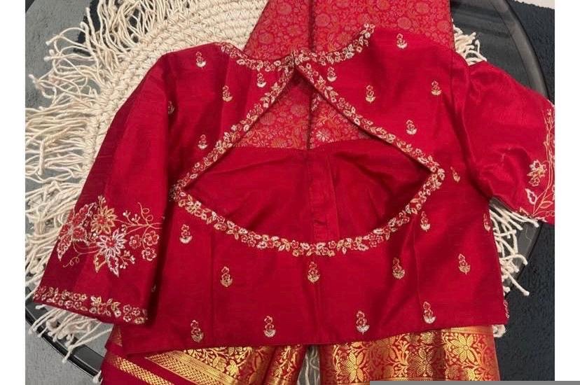 pure silk hand embroidery blouse /saree maggam blouse /red zardosi blouse /maroon red hand embroidered blouse /red ready made blouse zardosi