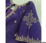 pure silk hand embroidery blouse/saree maggam blouse/purple zardosi blouse/hand embroidered blouse /magenta pink ready made blouse zardosi