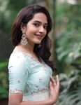 Blue Georgette Anarkali Suit/Hand Embroidered Anarkali Dress/ice blue anarkali kurta/simple anarkali dress/festive outfit/handwork kurta usa