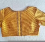 Yellow hand embroidery blouse/orange saree maggam blouse/yellow zardosi blouse/hand embroidered blouse/ready made blouse/hand work blouses