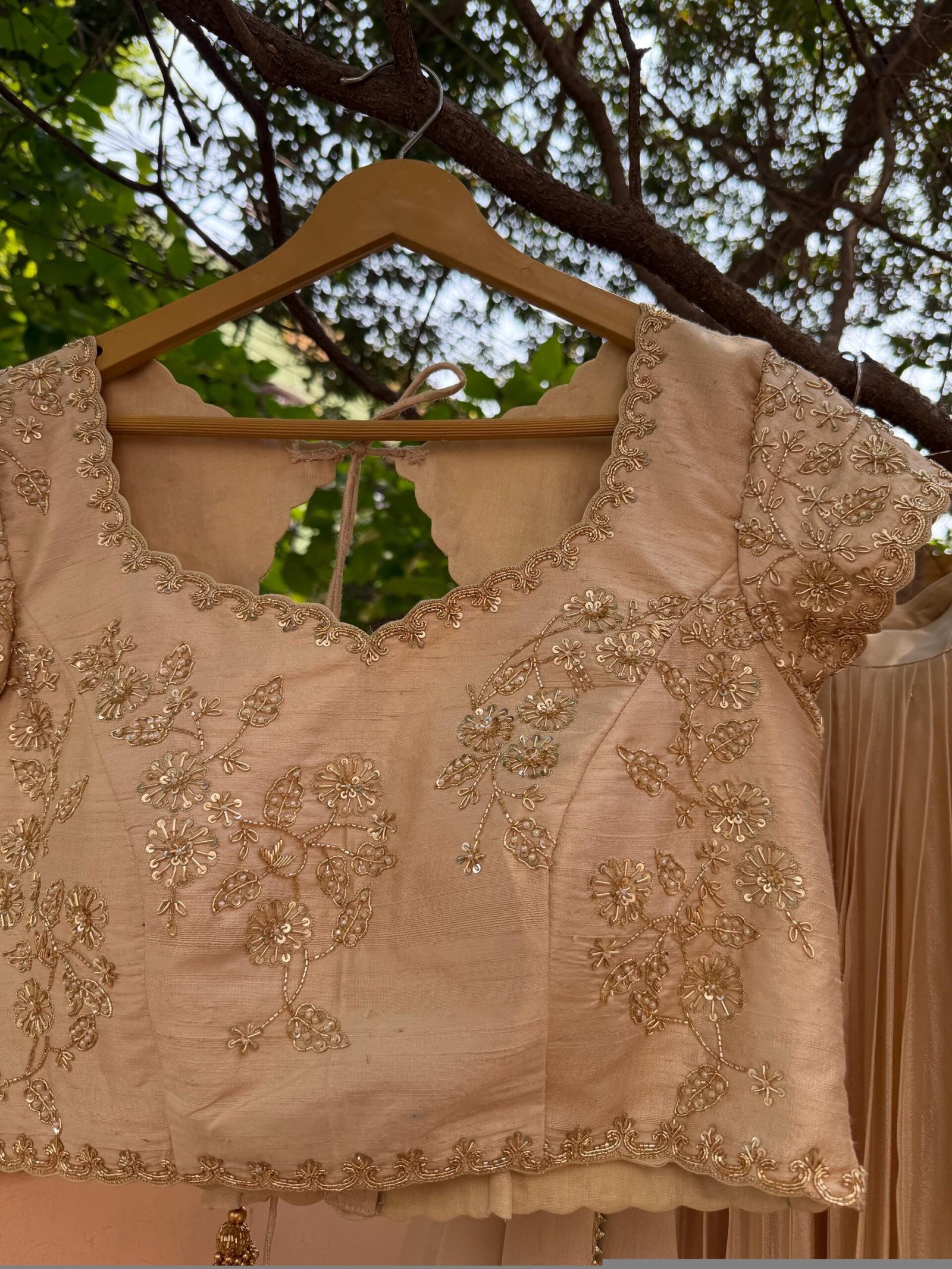 Green Lehenga Set/Embroidered Crop Top, Chinnon Silk Skirt,golden crop top lehenga,beige lehenga set ,teens lehenga, green crop top skirt us