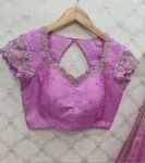 Golden  Silk Lehenga Set/Hand Embroidered Crop Top, Indian Wedding Outfit,gold tissulehenga, silver  lehenga,tissue lehenga,crop top skirt