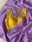 Blue tissue silk saree with hand embroidered blouse/blue saree with pink hand work blouse|sarees USA/blue pure silk scall saree with blouse
