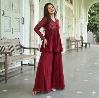 Women’s Sharara set/teens sharara/Indian kurta with skirt USA/teens kids yellow sharara Polazzo/yello kurta sharara/sharara set with dupatta