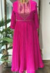 Pink Anarkali suit usa/anarkali kurta full sleeve/pink full sleeve anarkali/full sleeve dress anarkali/Indian dresses/hot pink anarkali usa