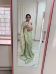 Pista green Kota saree/Kota silk saree,mix and match saree,green saree blouse set,summer saree,light saree,summer saree/bird motif saree USA