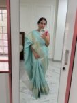 Soft green kanjeevaram silk saree|traditional silk saree with blouse|green silk saree|simple saree|sarees USA|saree with stitched blouse