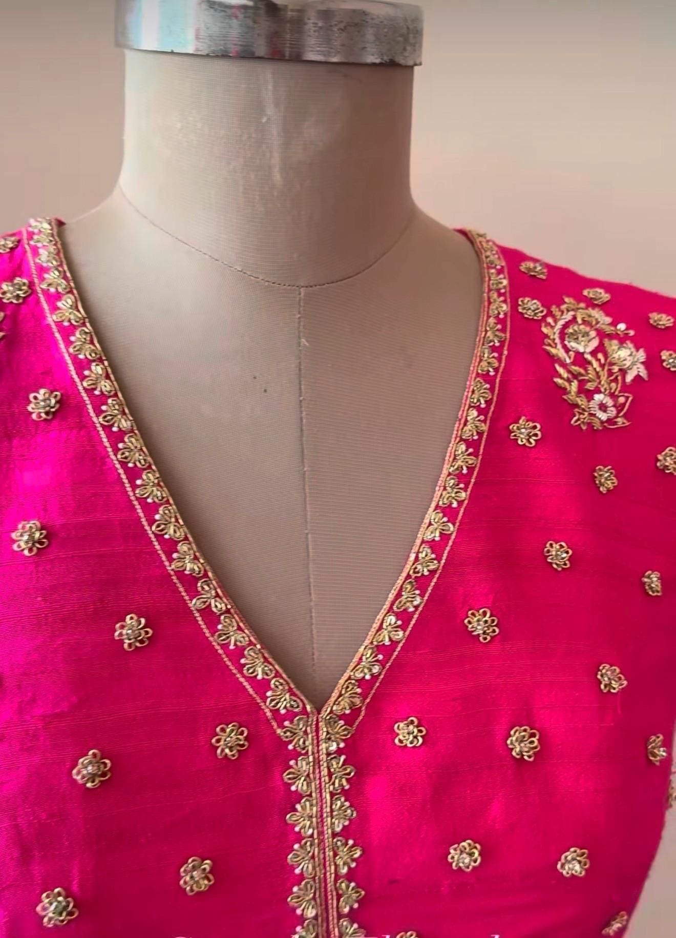Pink Anarkali suit usa/anarkali kurta full sleeve/pink full sleeve anarkali/full sleeve dress anarkali/Indian dresses/hot pink anarkali usa