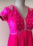 Pink Anarkali suit usa/anarkali kurta full sleeve/pink full sleeve anarkali/full sleeve dress anarkali/Indian dresses/hot pink anarkali usa