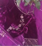 Purple Velvet Saree Blouse/Hand Embroidered Zardosi Maggam Work,pure velvet blouse,purple velvet blouse,handwork blouse,Pastel velvet us