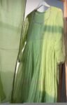 Hand Embroidered Pista Green Chanderi Silk Anarkali Suit with Dupatta,pista green anarkali/handwork anarkali/light green anarkali dupatta us