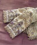 pure silk hand embroidery blouse/cream saree maggam blouse/raw silk zardosi blouse/hand embroidered blouse/cream ready made blouse zardosi