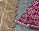 Hand Embroidered Silk Zardosi Blouse: Magenta Pink Maggam Work, pink hand work blouse , pink saree blouse, zardosi blouses , mix and match