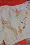 pure silk hand embroidery blouse/modern maggam blouse/multi colored cream zardosi blouse/hand embroidered blouse/off white ready made blouse