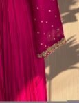 Pink Anarkali suit usa/anarkali kurta full sleeve/pink full sleeve anarkali/full sleeve dress anarkali/Indian dresses/hot pink anarkali usa
