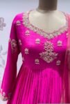Pink Anarkali suit usa/anarkali pink kurta full sleeve/pink full sleeve anarkali/pink anarkali/Indian dresses/pink red anarkali with dupatta