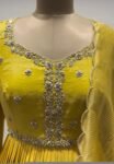 Yellow Anarkali suit usa/haldi anarkali kurta/tissue anarkali/hand embroidered dress anarkali/Indian dresses/yellow simple anarkali kurta