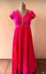 Pink Anarkali suit usa/anarkali kurta full sleeve/pink full sleeve anarkali/full sleeve dress anarkali/Indian dresses/hot pink anarkali usa