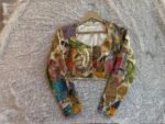 Hand embroidered Hand painted kalamkari blouse/kalamkari maggam blouse/multicolor blouse/hand embroidered blouse/Kalamkari ready made blouse