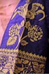 Hand Embroidered Purple Silk Blouse: Zardosi Maggam Work,purple handwork blouse,plus size blouses,hand embroidered blouse,maggam blouse USA