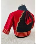 pure silk hand embroidery blouse/saree maggam blouse/red zardosi blouse/red hand embroidered moderblouse/red ready made blouse zardosi usa
