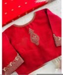 pure silk hand embroidery blouse/saree maggam blouse/red zardosi blouse/red hand embroidered moderblouse/red ready made blouse zardosi usa