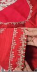 pure silk hand embroidery blouse/saree maggam blouse/red zardosi blouse/red hand embroidered moderblouse/red muggu ready made blouse USA