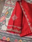 pure silk hand embroidery blouse/saree maggam blouse/red zardosi blouse/red hand embroidered moderblouse/red muggu ready made blouse USA