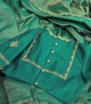 pure silk hand embroidery blouse/saree maggam blouse/green zardosi blouse/red hand embroidered moderblouse/green muggu ready made blouse USA