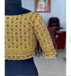 pure silk hand embroidery bridal blouse/ maggam blouse/ bridal zardosi blouse/red hand embroidered blouse/heavy embroidery wedding blouse