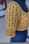 pure silk hand embroidery bridal blouse/ maggam blouse/ bridal zardosi blouse/red hand embroidered blouse/heavy embroidery wedding blouse