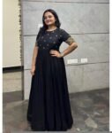 Hand Embroidered Black Anarkali Suit: Silk Chanderi Dress with Dupatta,black anarkali dress,hand work dress,Indian ethnic wear,plus size dre
