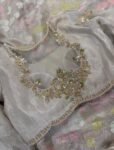 Pure Silk Saree Blouse:Golden Zardosi Hand Embroidery, Elbow Sleeve,golden tissue blouse,handwork blouse,silver blouse,golden blouse USA