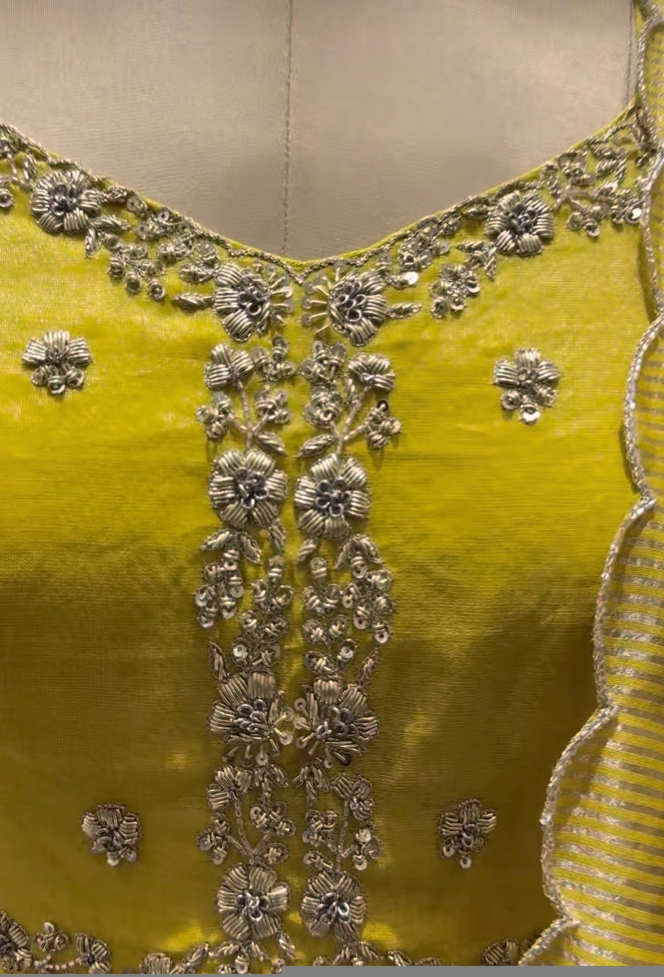 Yellow Anarkali suit usa/haldi anarkali kurta/tissue anarkali/hand embroidered dress anarkali/Indian dresses/yellow simple anarkali kurta