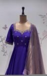 Purp Anarkali suit usa/anarkali pink kurta elbo sleeve/purple anarkali dupatta/pink anarkali/Indian dresses/purple anarkali with dupatta usa