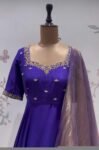 Purp Anarkali suit usa/anarkali pink kurta elbo sleeve/purple anarkali dupatta/pink anarkali/Indian dresses/purple anarkali with dupatta usa