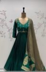 Green Anarkali suit usa/anarkali pink kurta 3/4 sleeve/purple 3/4 sleeve anarkali/green anarkali/Indian dresses/pure anarkali with dupatta