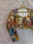 Hand embroidered Hand painted kalamkari blouse/kalamkari maggam blouse/multicolor blouse/hand embroidered blouse/Kalamkari ready made blouse
