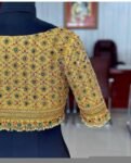 pure silk hand embroidery bridal blouse/ maggam blouse/ bridal zardosi blouse/red hand embroidered blouse/heavy embroidery wedding blouse