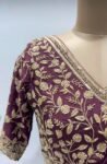 Brown Ruffle Saree: Silk Lehenga Sari with Embroidered Blouse,ready to wear sarees,cocktail saree,lehenga saree,ruffle saree belt,modern sar