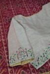 Hand Embroidered Silk Saree Blouse: Cream Zardosi Maggam Work,mix and match blouse,handwork blouse,off white blouse,plus size blouse,maggam