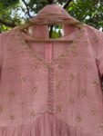 Pink Anarkali Suit:Hand Embroidered Indian Dress, soft net anarkali,hand embroidered anarkali dress,pink anarkali dress/Indian anarkali dres