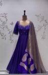 Purp Anarkali suit usa/anarkali pink kurta elbo sleeve/purple anarkali dupatta/pink anarkali/Indian dresses/purple anarkali with dupatta usa