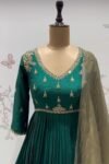 Green Anarkali suit usa/anarkali pink kurta 3/4 sleeve/purple 3/4 sleeve anarkali/green anarkali/Indian dresses/pure anarkali with dupatta