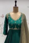 Green Anarkali suit usa/anarkali pink kurta 3/4 sleeve/purple 3/4 sleeve anarkali/green anarkali/Indian dresses/pure anarkali with dupatta
