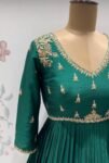 Green Anarkali suit usa/anarkali pink kurta 3/4 sleeve/purple 3/4 sleeve anarkali/green anarkali/Indian dresses/pure anarkali with dupatta